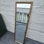 Long Vintage Gold Mirror wall hanging Vintage Mid Century period  gilt gold painted dressing mirror Retro Image 4