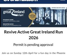 Revive Active Great Ireland Run 2026 Bib
