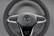 Car Accessories Customized Suede Leather Car Steering Wheel Cover For Volkswagen Passat B6 Golf 5 Mk5 VW Jetta 5 Mk5 Tiguan 2007
