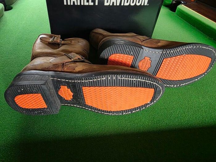 Vintage Harley Davidson Tan boots size 7