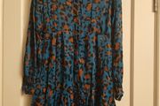 Gallery Blue pattern dress - Medium