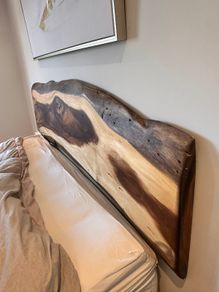 Solid wood headboard (suitable for super king sized bed)