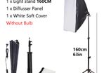 1.6M Tripod and Box Photographic Equipment Photo Studio Photography Soft Box Kit With Triopod Video 50x70cm Softbox Photo Box With Lamp Holder E27
