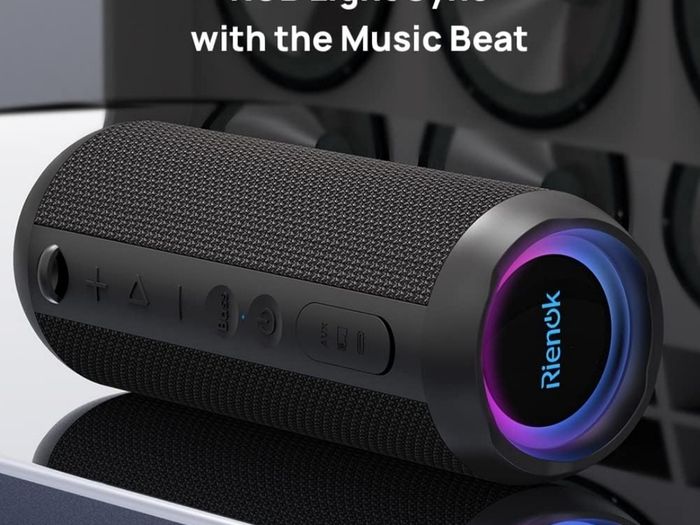 Bluetooth Speaker Portable Wireless, 30W Enhanced Bass, IPX7 Waterproof, Bluetooth 5.3, Outdoor Speaker for Travel and Sport
