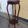 Large Vintage Mahogany Plant Stand Image 2