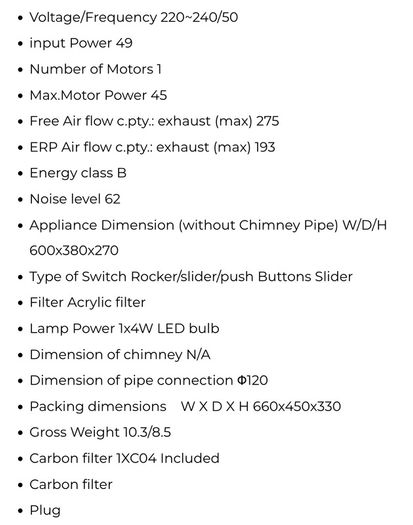 Cooker Hood / Extractor