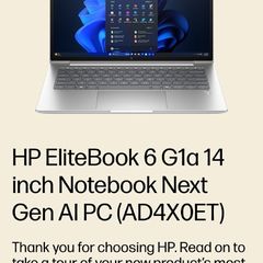 Brand new unopened HP Elitebook 6 G1a 14 AI