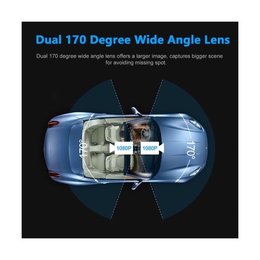 OUT OF STOCK-Car  Dash Cam  Wi-Fi Wifi 2160P 4K Dual lens (Inside+Outside) with Night vision