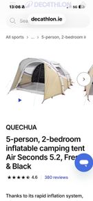 Quechua 5 Person 2 Bed Inflatable