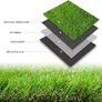 Artificial Grass Turf 10m x 1m Fake Lawn Astro Turf Pile High Artificial Grass Cheap Astro Garden Lawn Realistic Synthetic Grass Turf Lawn Mat with Drainage Holes for Pet Patio Garden Landscape Image 6