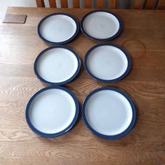 Denby Imperial Blue Side Plates x 6