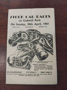 Stock Car Races programme 1961