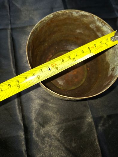Antique Brass Planter Pot with Detailed Floral Engravings, Postage Available