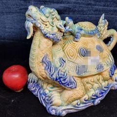 Spectacular large Chinese turtle dragon for luck
