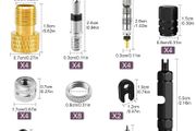 55Pcs Presta Valve Core Sets, Presta Valve Core Replacement Set, Brass Valve Core Bike Kit Valve universal Valve Cores, Tubeless Valve Core for for Bicycles, Road Bikes and Most Mountain Bikes