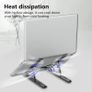 Laptop Stand for Desk, Adjustable Laptop Riser ABS+Silicone Foldable Lap Desk Portable Computer Holder, Ventilated Cooling Notebook Stand Image 7