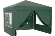 Waterproof 3x3m Gazebo with 4 Side Walls