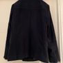 Navy wool blend coat Image 3