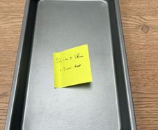 Baking tin rectangular