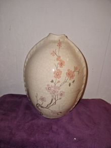 Antique handcrafted Philippines floral vase