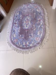 Vintage 70's/80's Oval Wool Rug