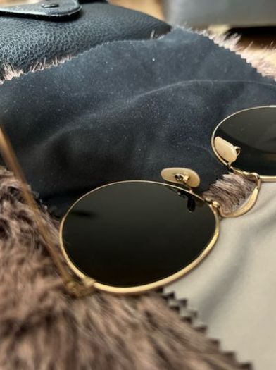 Ray-Ban Round Metal Sunglasses (With Case & Cloth)