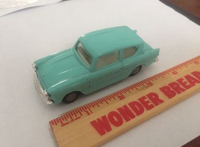 Spot-on. Tri-ang. Ford Anglia. Model number 213. Featured in Harry Potter movie.