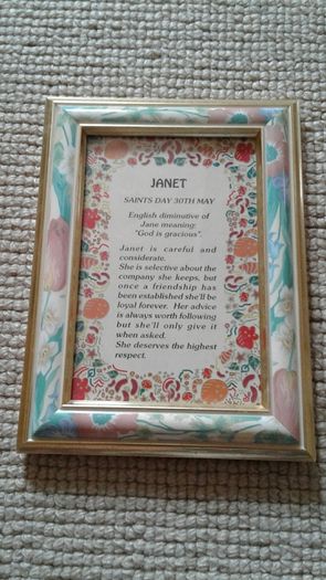 Janet framed meaning