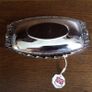 Vintage Stainless chrome plated Small sweet / cake slice serving tray Image 5