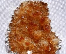 Genuine Cluster Golden Citrine   PENDANT  IN SILVER - Pendant 1,9"