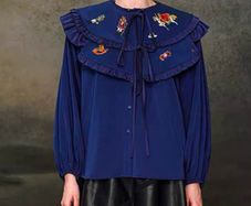 Vintage Inspired Embroidered Blouse