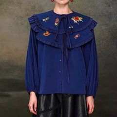 Vintage Inspired Embroidered Blouse