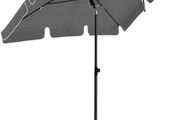Balcony Parasol, Rectangular Garden Umbrella, UV Protection up to UPF 50, Folding Umbrella with PA Coating for Garden Patio, without Stand