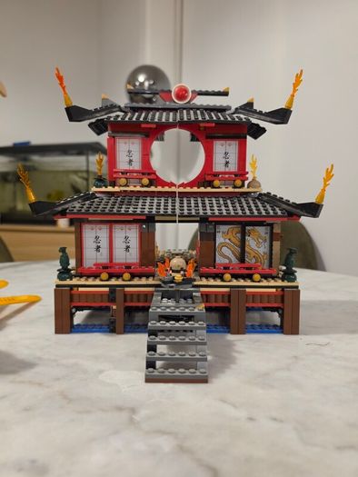Lego Ninjago Fire Temple and  Mini Fig Collection