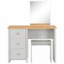 Dressing Table with Mirror and Stool Grey 104x45x131 cm Image 2