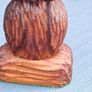 Vintage pair of hand carved wooden owls Image 7