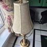 Lamp Vintage Gold metal tall slim table lamp Image 2