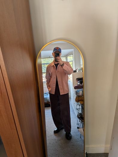 Armor Lux Pink Cotton Chore Jacket - Size L