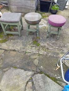 3 vintage bar stools