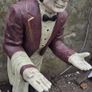 vintage classic fibreglass waiter figure butler display Image 2