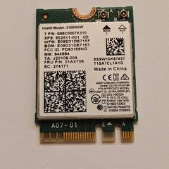 Intel 3168NGW Dual Band Wireless-AC 3168 PCI-Express 802.11ac WLAN Bluetooth 4.2 WiFi Card G86C0007K310