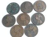 Victorian halfpennies