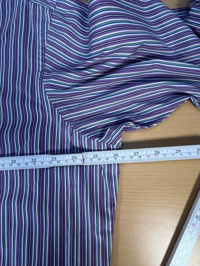 Ralph Lauren Button Down Shirt - Size XL -Striped Classic Fit - Purple Blue