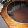 Mid Century Octagonal Coffee Table with Glass Top Image 4