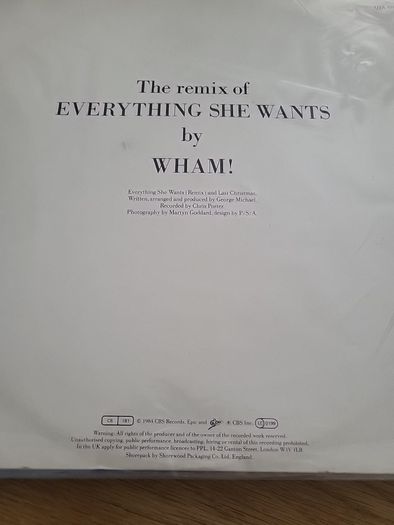 Wham vinyl, music from the edge of heaven and the remix of everything she wants