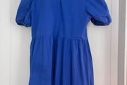 Blue m&amp;s midi dress