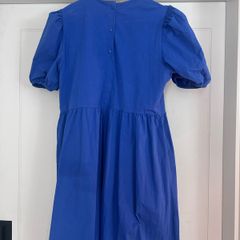 Blue m&s midi dress