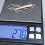 Vintage 9ct Solid Gold London Hallmarked Sparkling Bar Necklace 43cm Image 5