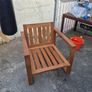 outdoor wooden armchair Image 2