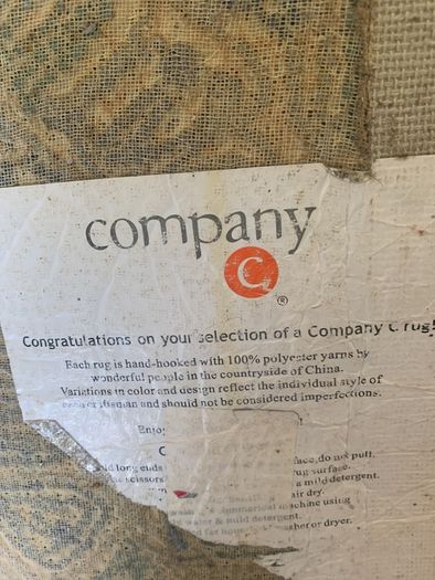 Large rug by Company C